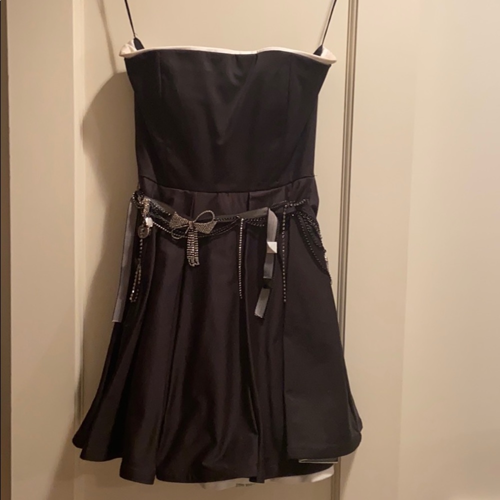 Bergdorf Goodman Bustier Puff Dress Chained Jewels